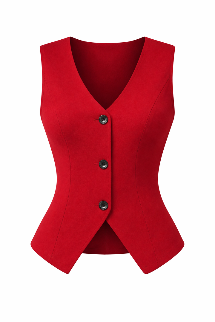 Selma | Tailored Cotton Gilet for Women