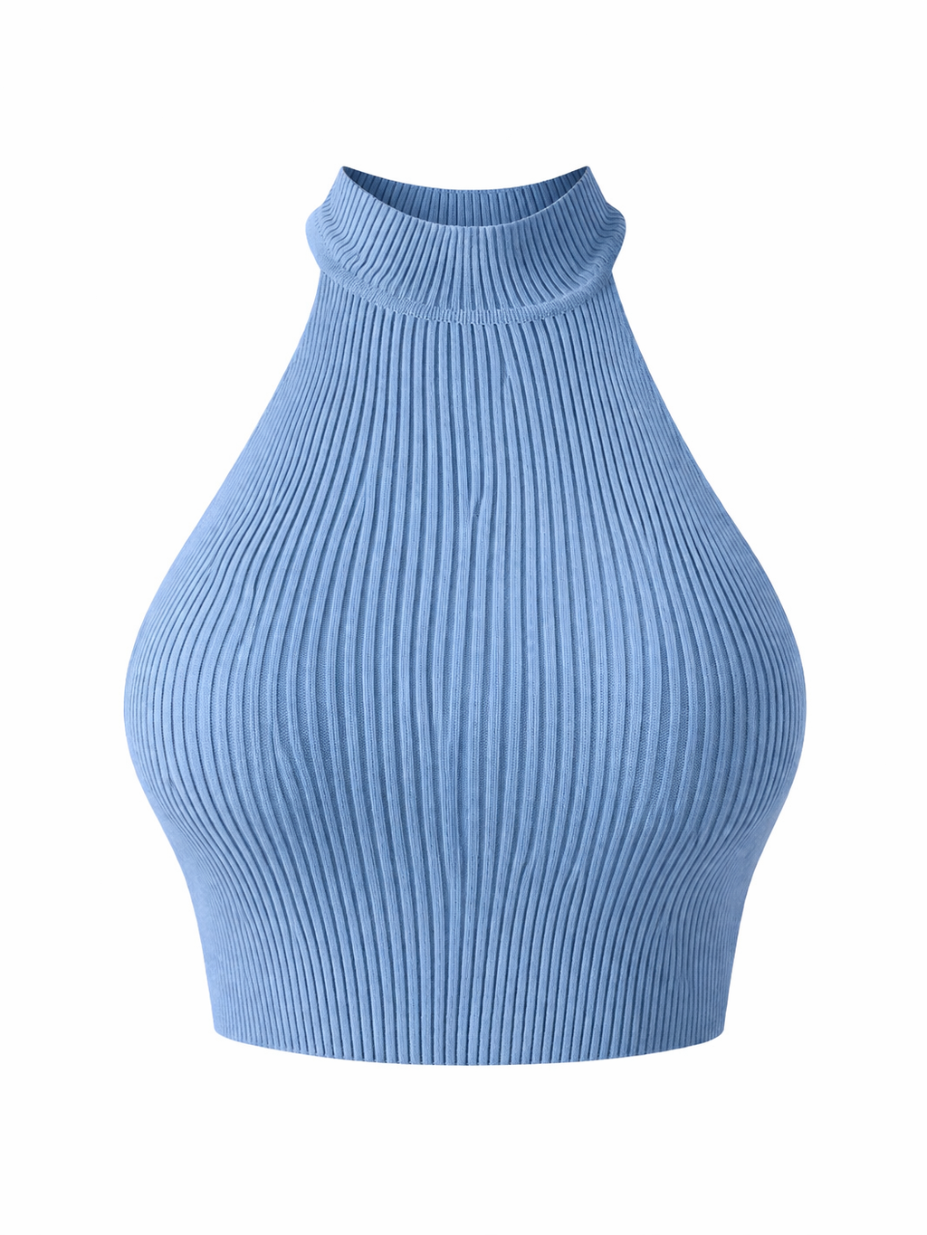 Eef | Cropped Halter Top Ladies - Ribbed Stretch Fabric