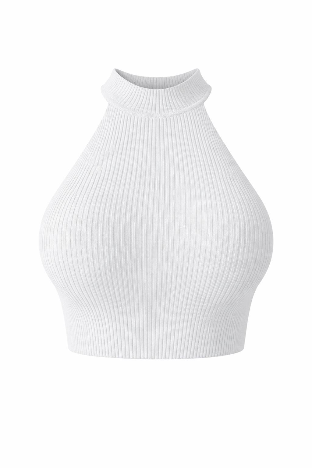 Eef | Cropped Halter Top Ladies - Ribbed Stretch Fabric