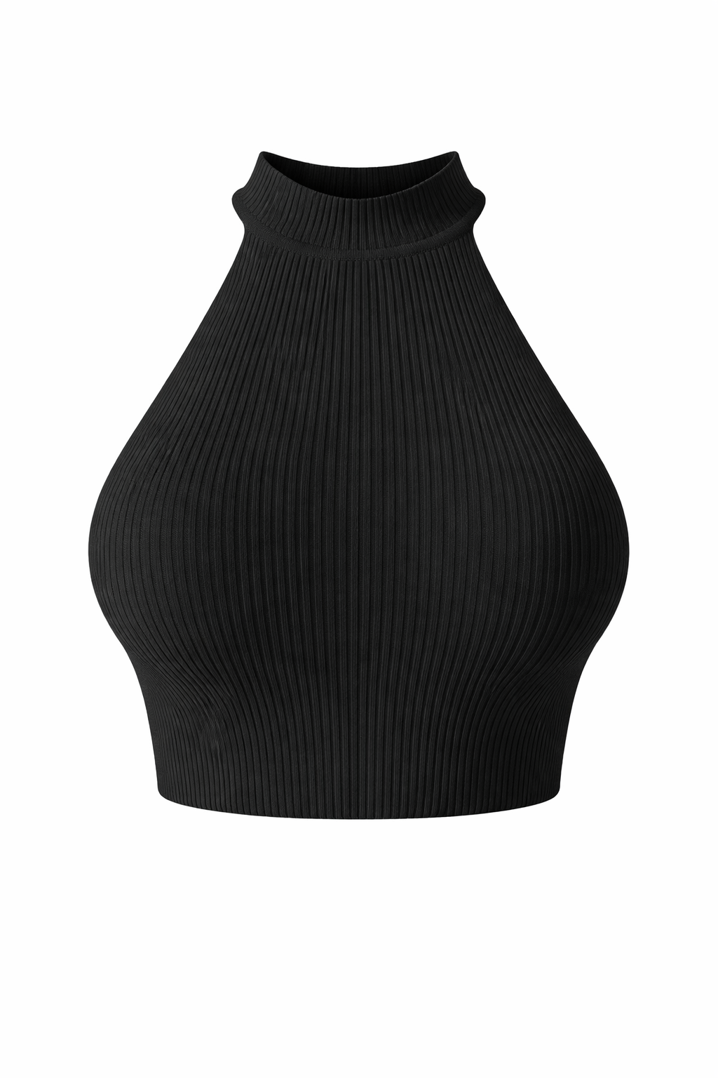 Eef | Cropped Halter Top Ladies - Ribbed Stretch Fabric