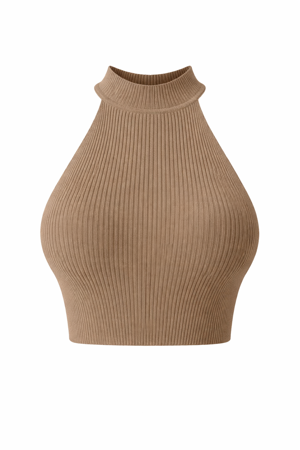 Eef | Cropped Halter Top Ladies - Ribbed Stretch Fabric