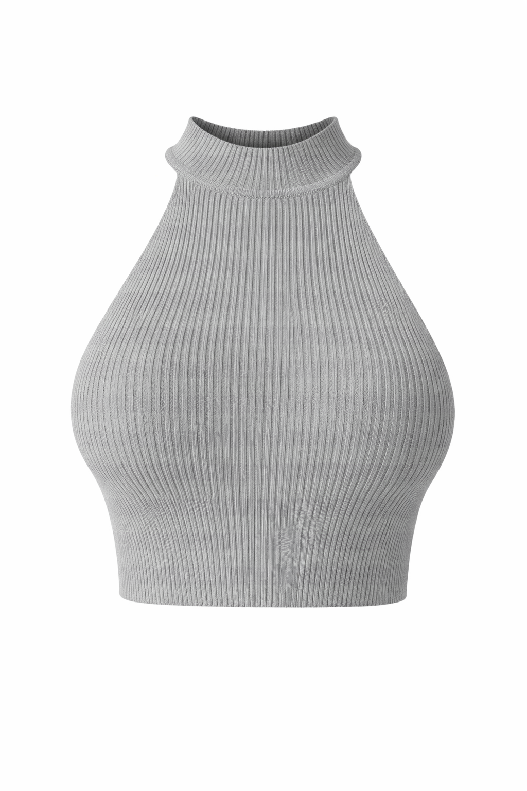 Eef | Cropped Halter Top Ladies - Ribbed Stretch Fabric