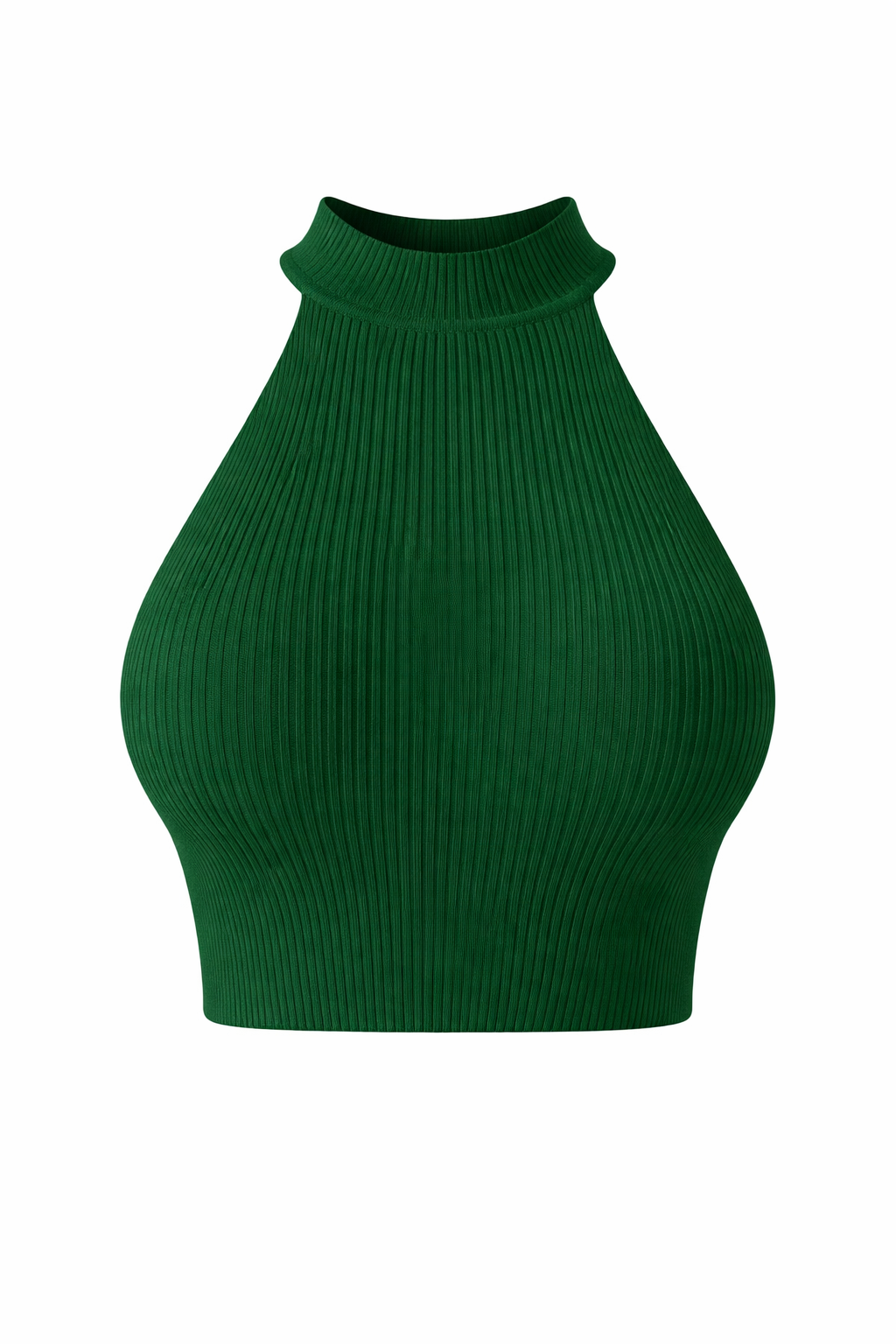 Eef | Cropped Halter Top Ladies - Ribbed Stretch Fabric