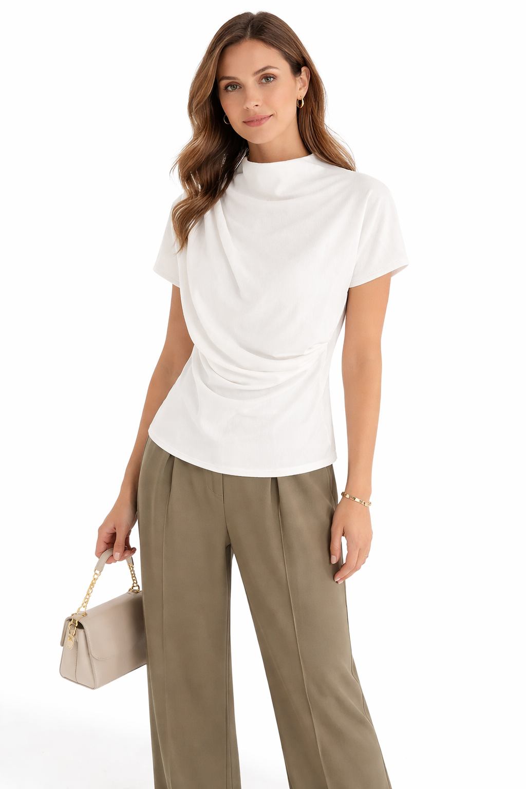Valento | Trendy and Elegant White Ladies' Top