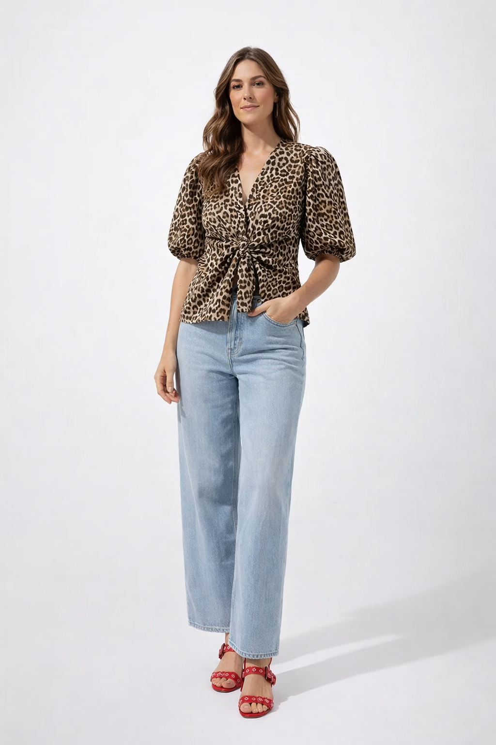 Zara | Top with Leopard Print