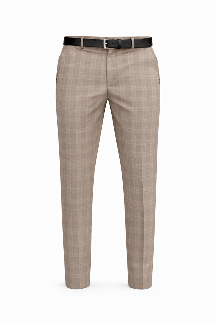 Casual Checked Trousers for Men