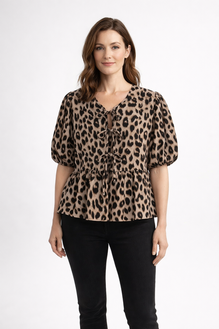 Maddy | Crop Top with Leopard Print or Plain