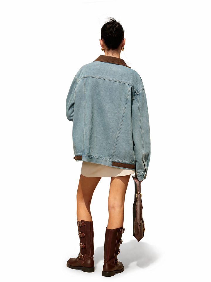 Mavi | Casual Denim Jacket for Women with Contrast Collar
