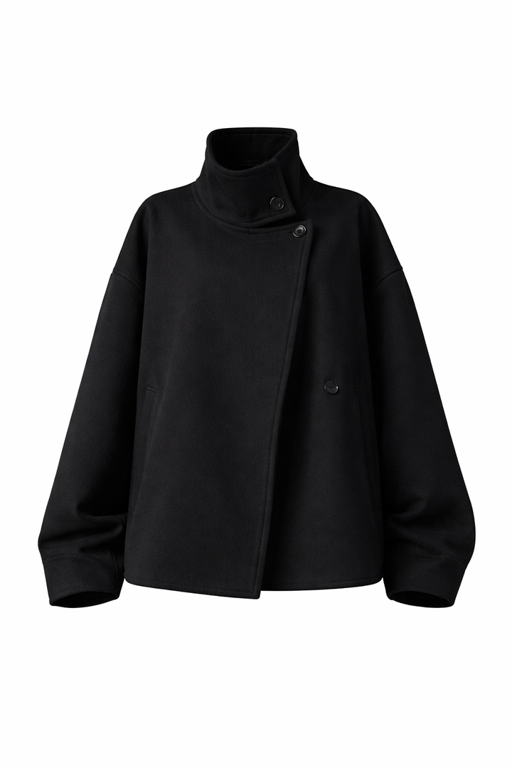 Mina | Luxe Breasted Short Winter Coat for Women - Warm and Comfortable