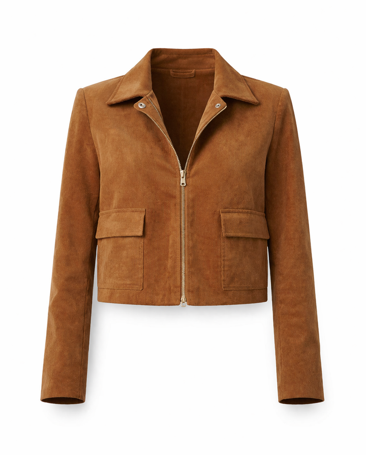 Cora | Ladies' Corduroy Jacket - Long Sleeves, Winter Style