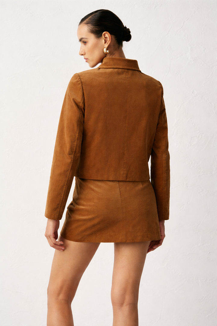 Cora | Ladies' Corduroy Jacket - Long Sleeves, Winter Style