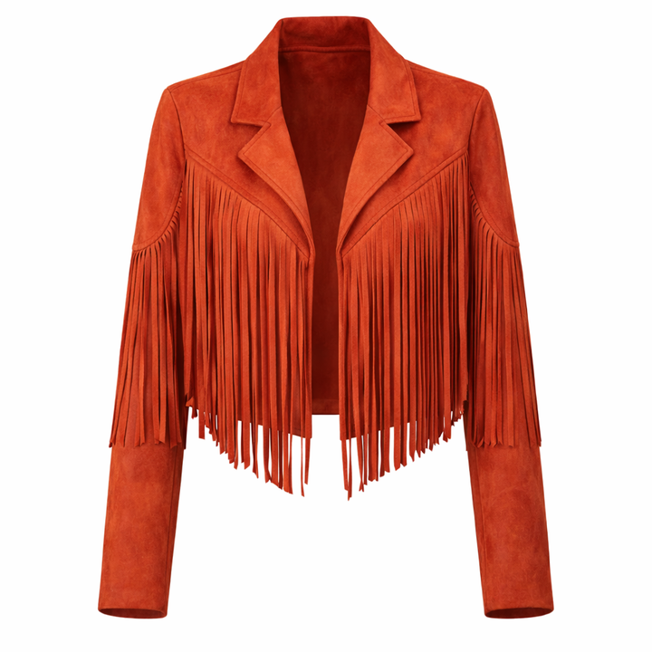Freija | Trendy Women's Jacket with Fringing - Stylish Mid-Season Jacket