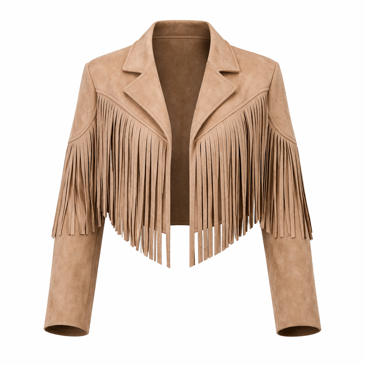 Freija | Trendy Women's Jacket with Fringing - Stylish Mid-Season Jacket