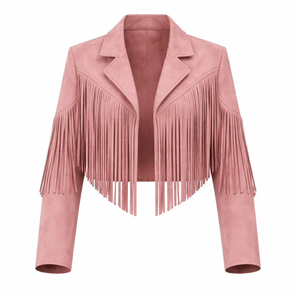 Freija | Trendy Women's Jacket with Fringing - Stylish Mid-Season Jacket