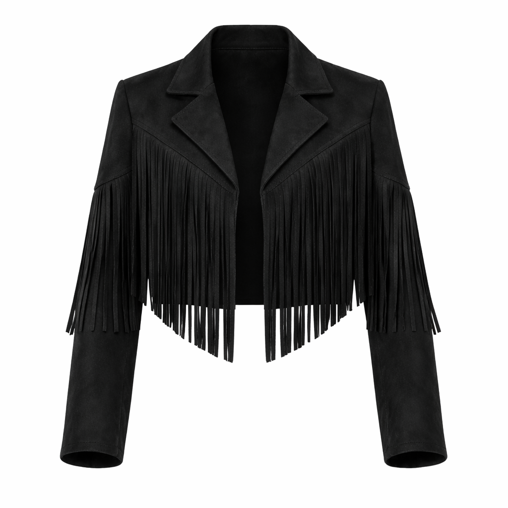 Freija | Trendy Women's Jacket with Fringing - Stylish Mid-Season Jacket