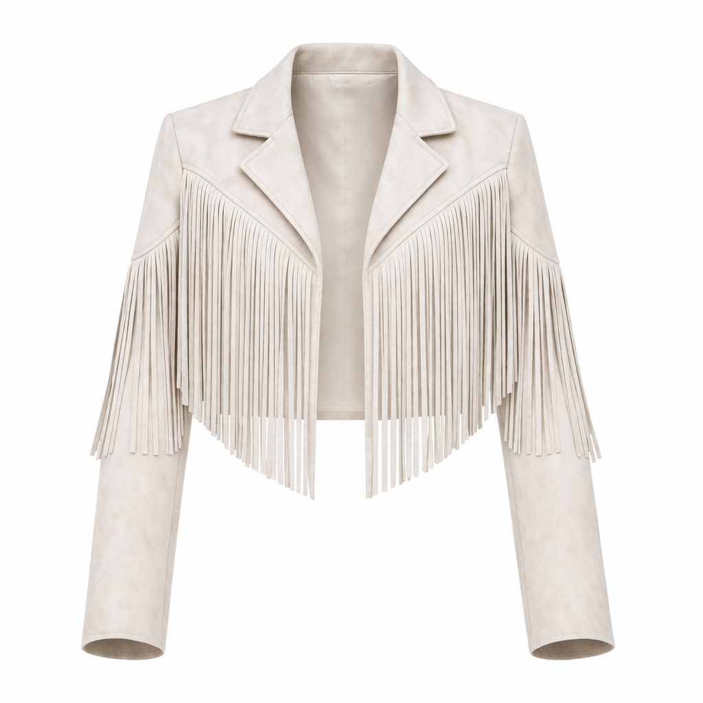 Freija | Trendy Women's Jacket with Fringing - Stylish Mid-Season Jacket