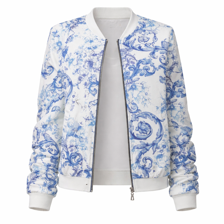 Annabel | Stylish Mid-Length Jacket with Floral Print - Casual and Trendy