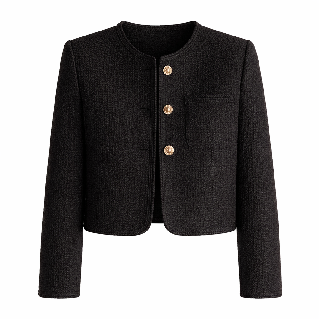 Elaisa | Elegant Mid-Length Jacket for Women with Short Fit