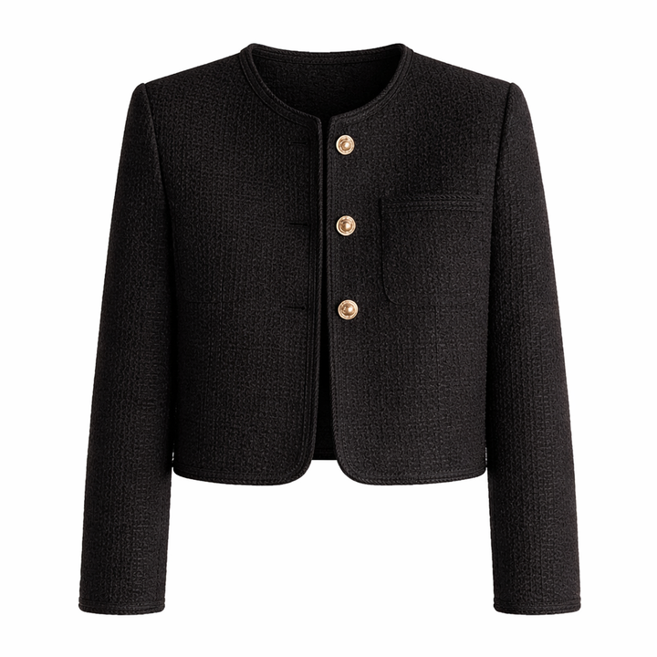 Elaisa | Elegant Mid-Length Jacket for Women with Short Fit