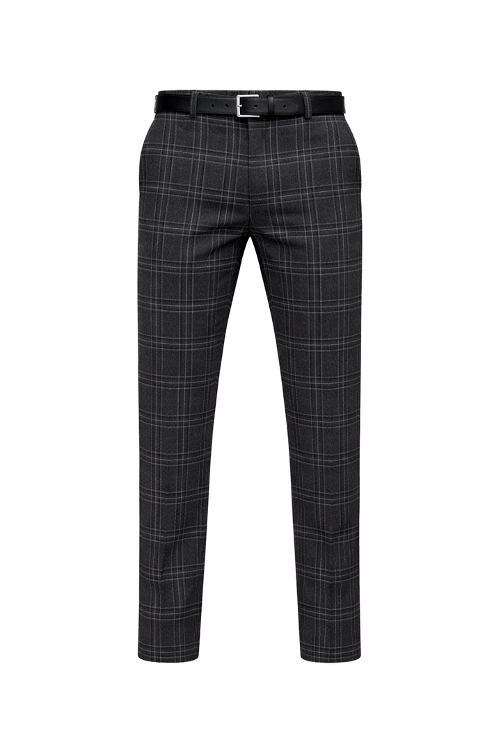 Casual Checked Trousers for Men