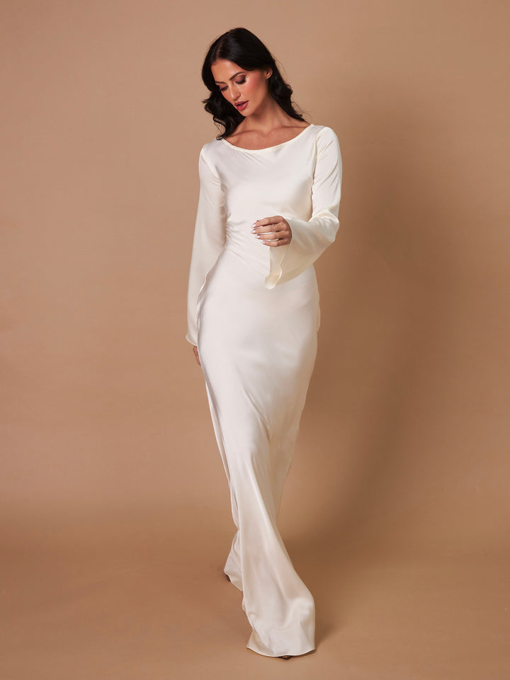 Silana | Maxi Dress with Long Sleeves for Women - Classic & Timeless