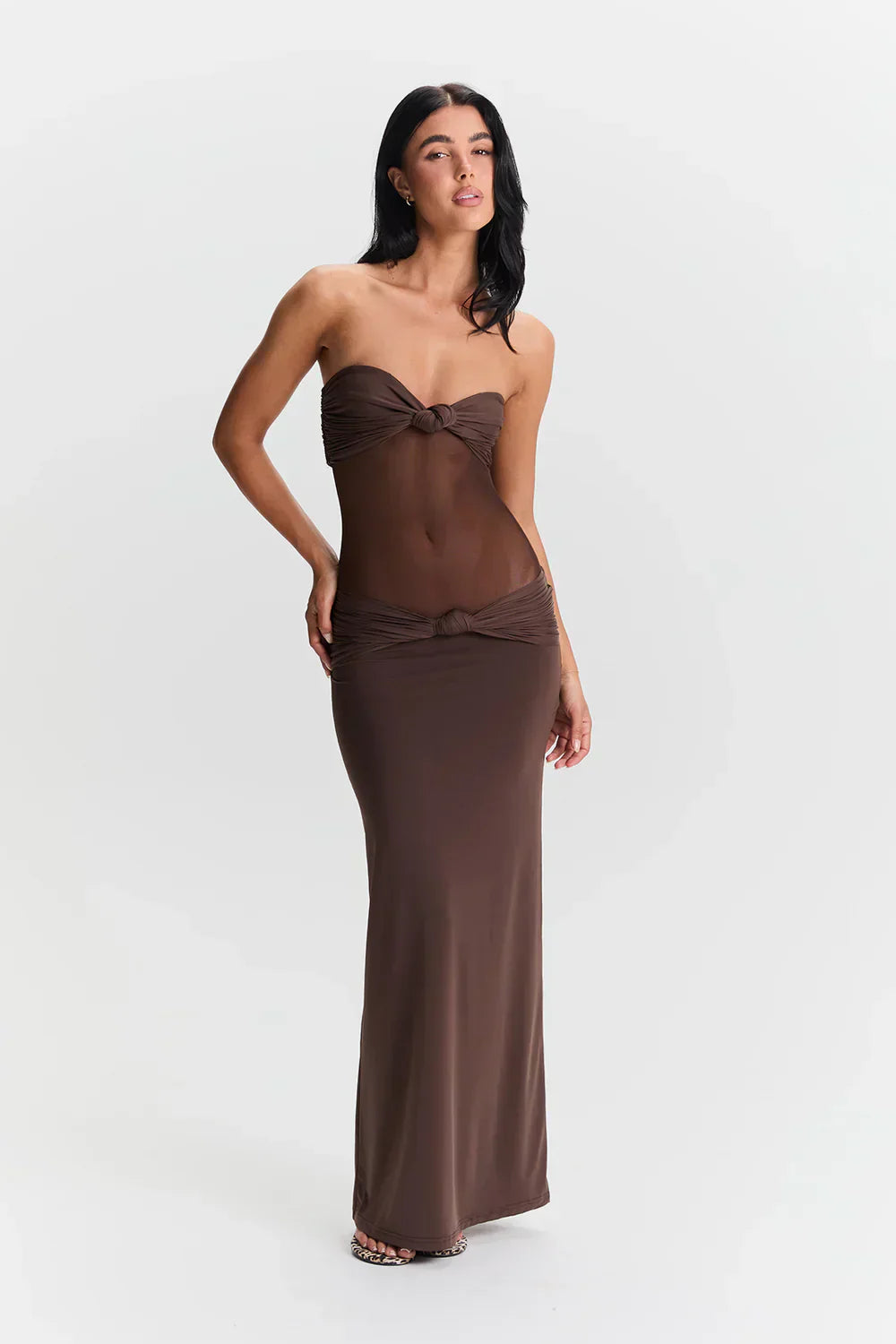 Nadine | Mesh Maxi Dress