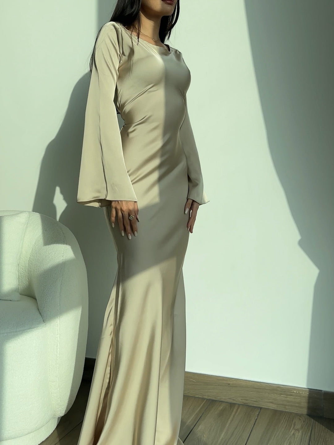 Silana | Maxi Dress with Long Sleeves for Women - Classic & Timeless