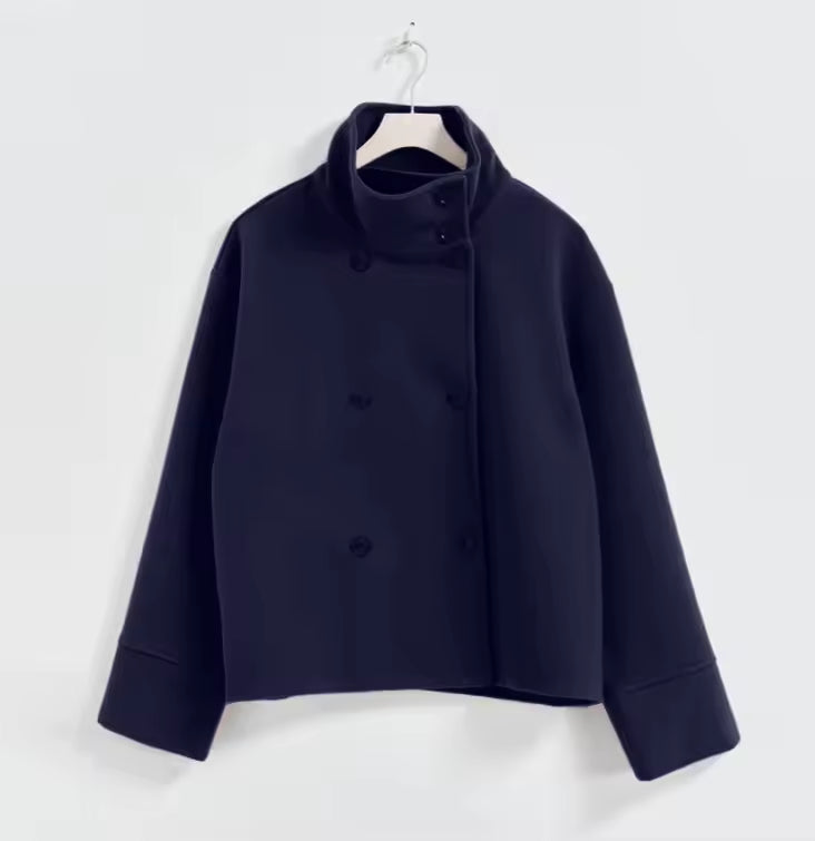 Mina | Luxe Breasted Short Winter Coat for Women - Warm and Comfortable