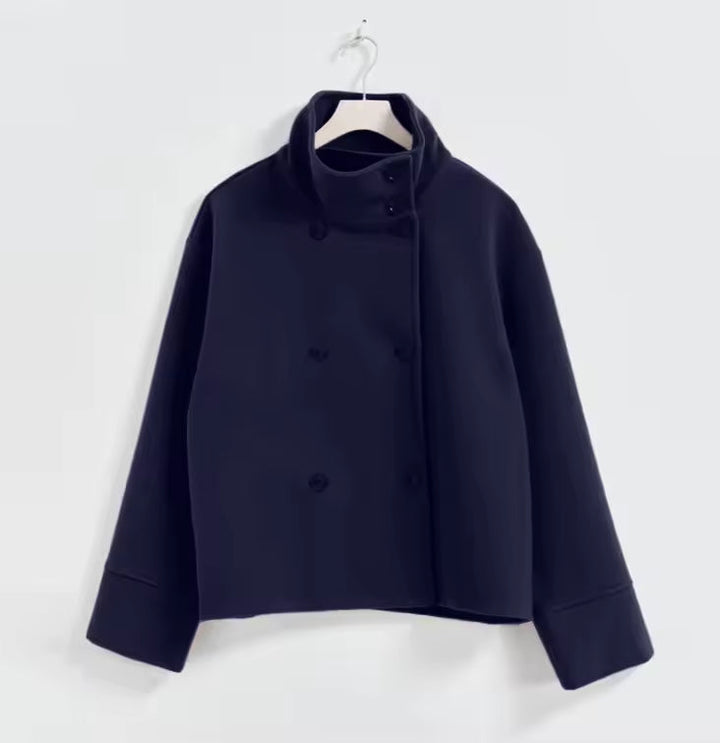 Mina | Luxe Breasted Short Winter Coat for Women - Warm and Comfortable