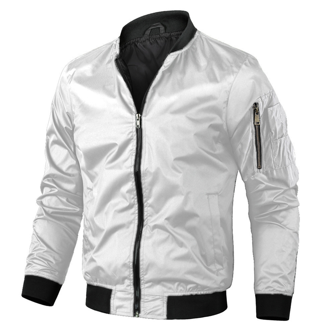 Roderic – Men’s Stand Collar Jacket with Ribbed Cuffs