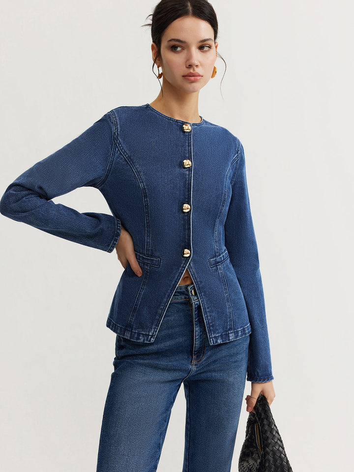 Kalya | Ladies Denim Jacket - Slim Fit