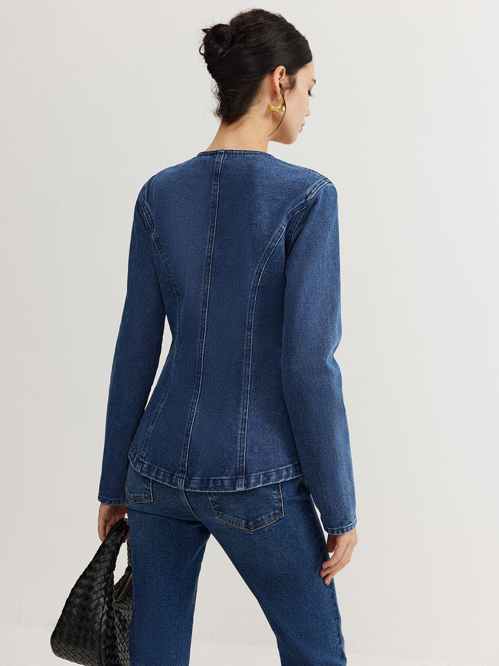 Kalya | Ladies Denim Jacket - Slim Fit