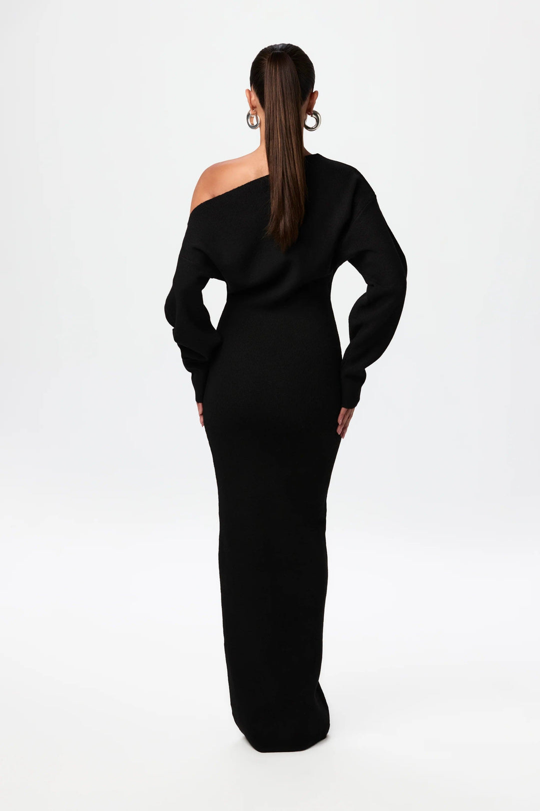 Alba | Elegant Knitted Maxi Dress