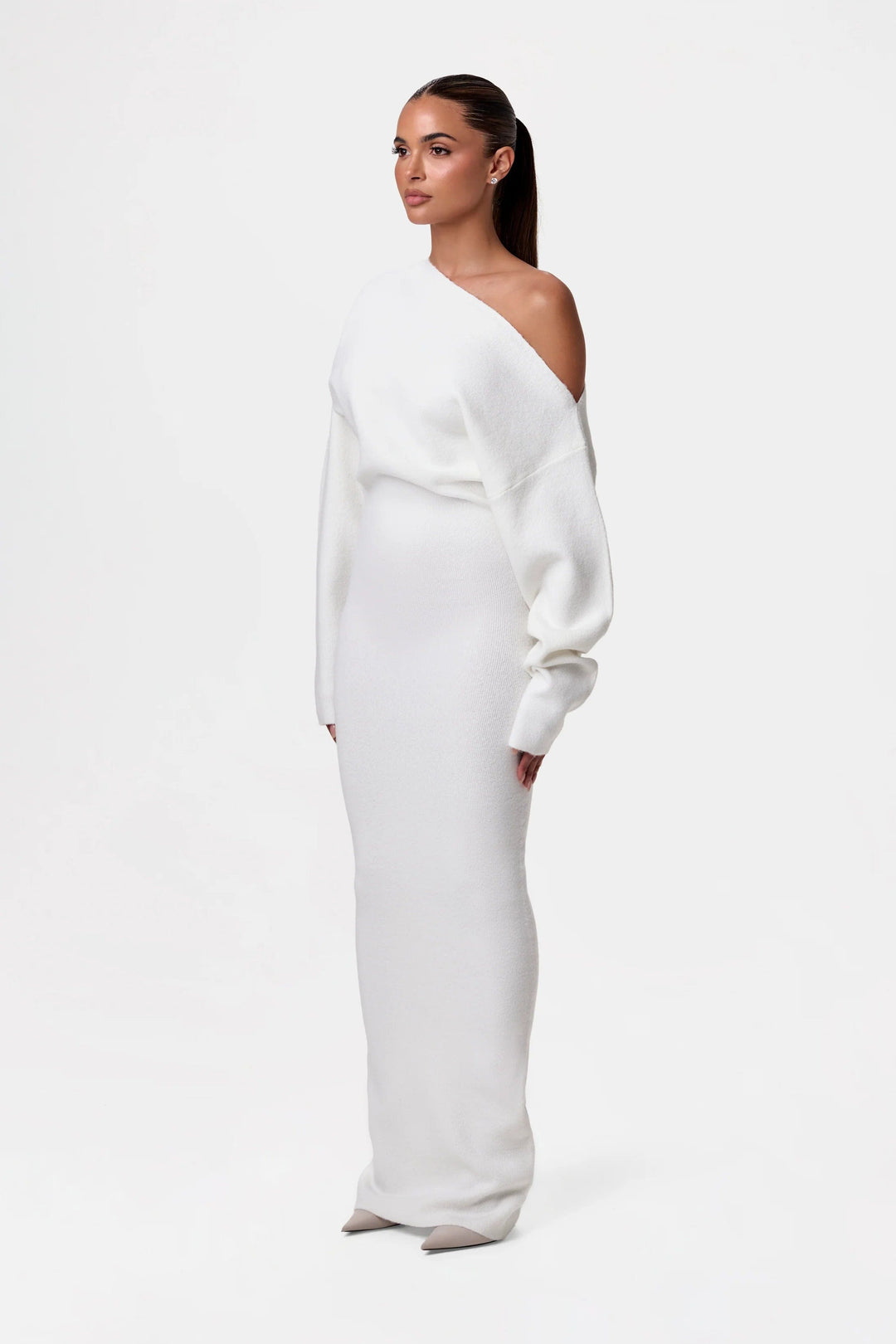 Alba | Elegant Knitted Maxi Dress