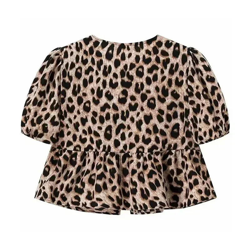 Maddy | Crop Top with Leopard Print or Plain