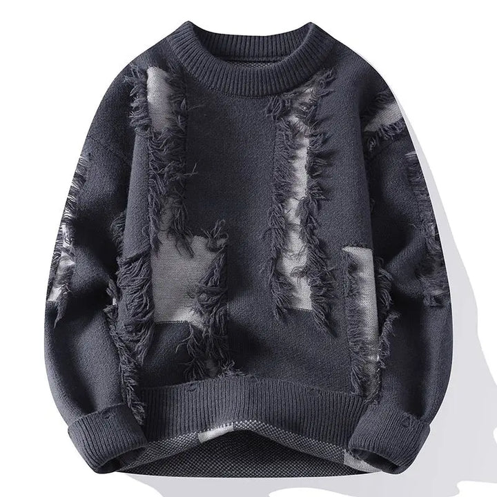 Apex Distressed Crew Sweater
