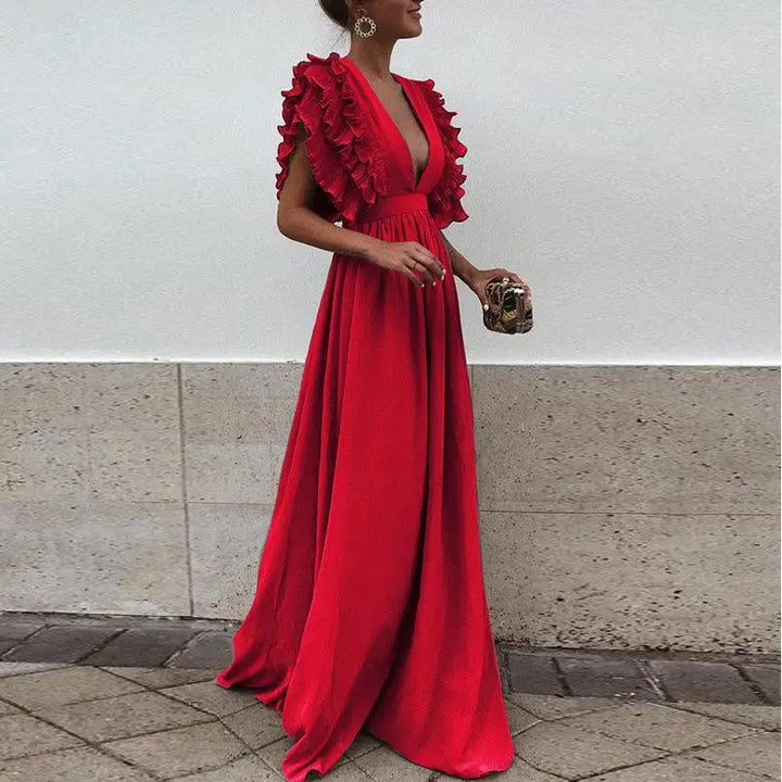 Jill | Maxi Dress with Elegant Ruffles