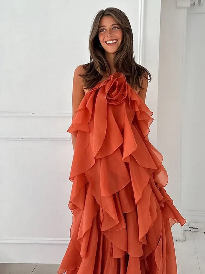 Cataleya | Maxi Dress with Layers and Ruffles