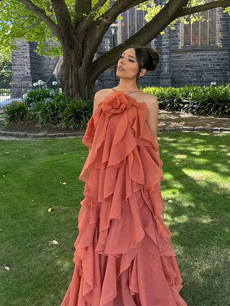 Cataleya | Maxi Dress with Layers and Ruffles