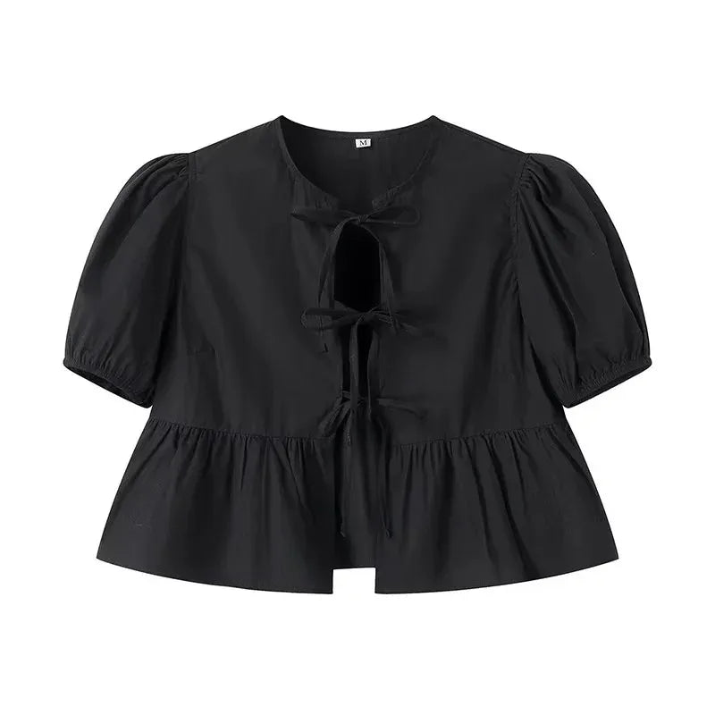 Maddy | Crop Top with Leopard Print or Plain