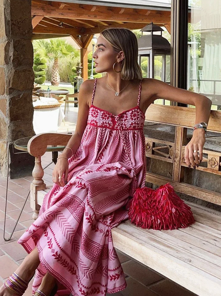 Amy-Lee | Stylish Maxi Summer Dress for Women - Elegant A-Line Fit
