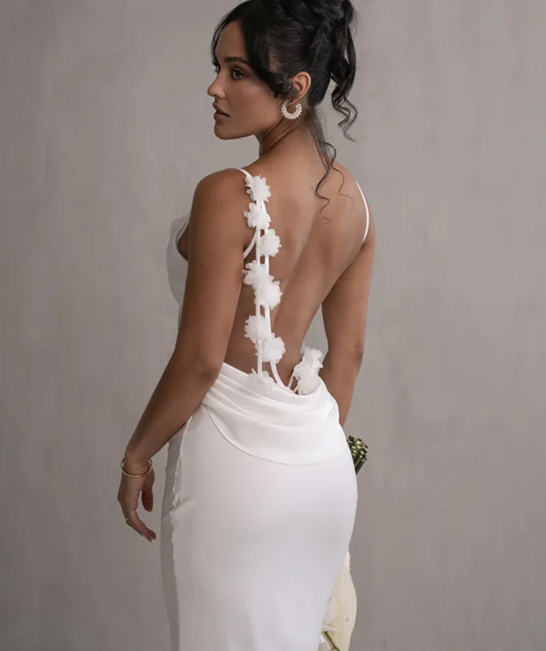 Concetta | Elegant Maxi Dress with Open Back and Cowl Neckline