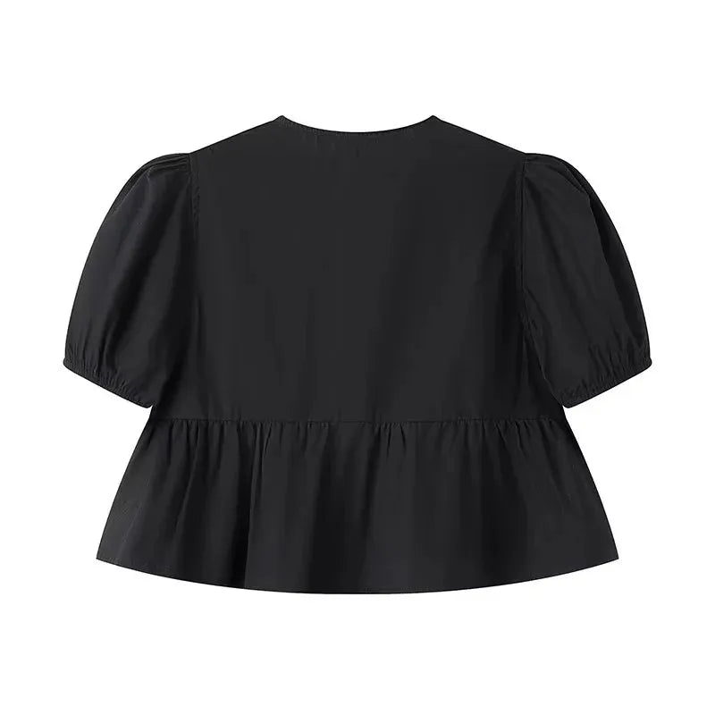 Maddy | Crop Top with Leopard Print or Plain