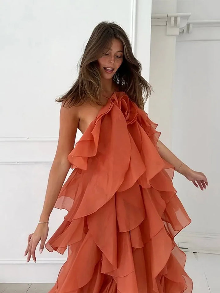Cataleya | Maxi Dress with Layers and Ruffles
