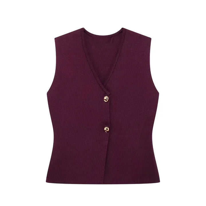 Imara | Sleeveless Gilet Top for Women - Elegant and Minimalist