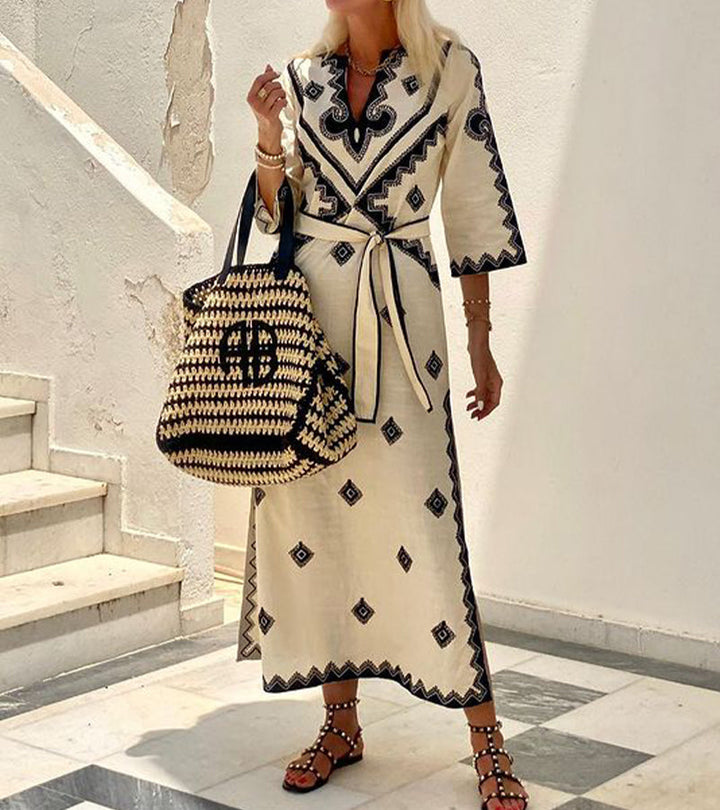 Jurney | Summer Kaftan Dress with Belt