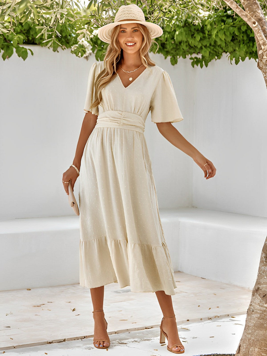 Novara | Wrap Maxi Dress with Belt