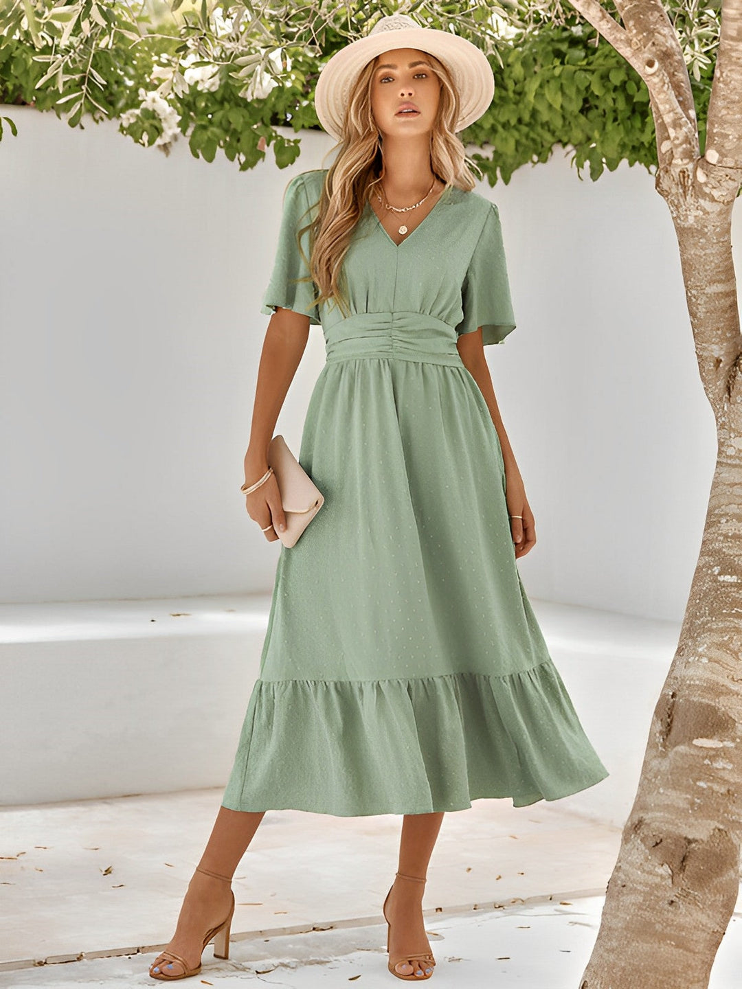 Novara | Wrap Maxi Dress with Belt