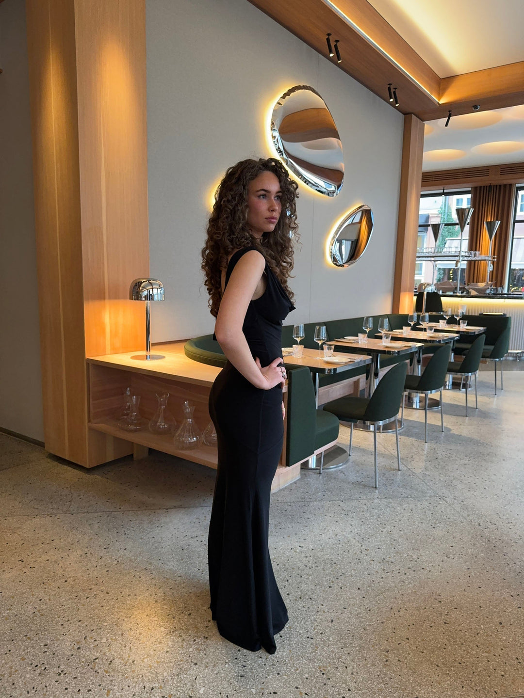 Zahra | Festive Sleeveless Maxi Dress with V-Neck
