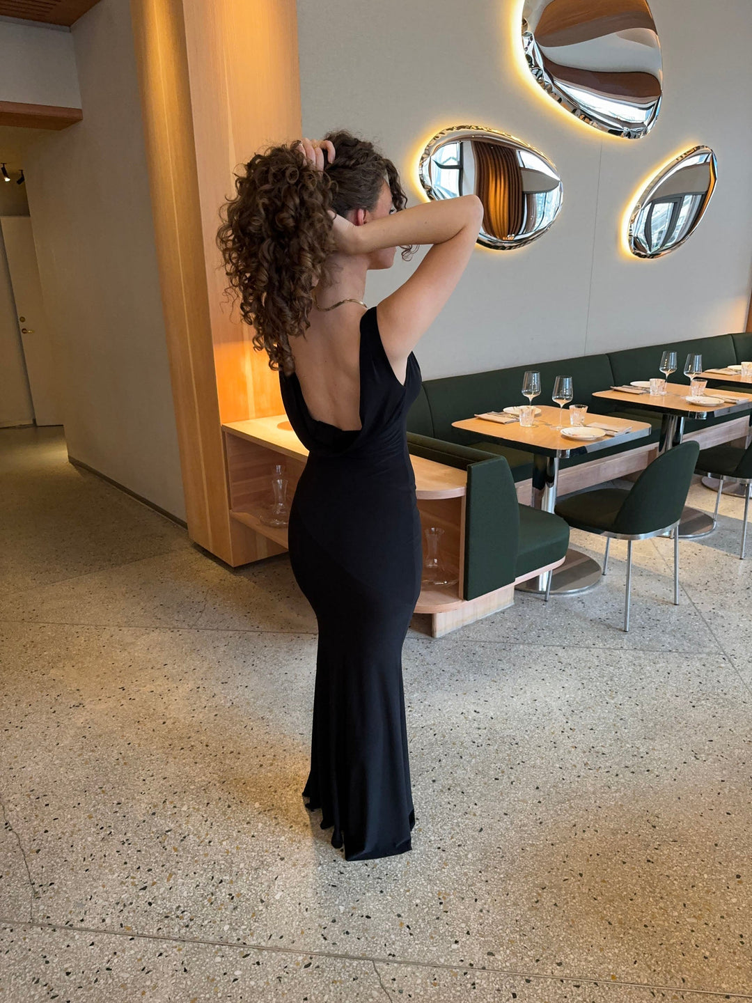 Zahra | Festive Sleeveless Maxi Dress with V-Neck